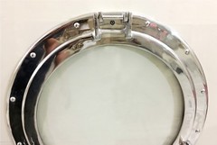 Solid Ship’s Glass Porthole Window 20″ Round Frame Nautical Maritime Home Decor