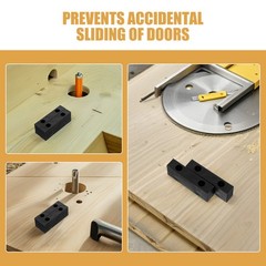 Home Window Sliding Lock Limiters Durable Nylon Plastic Safety Stoppers