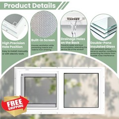 NOTASA White Basement Window 32″x18″