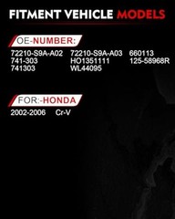 Power Window Regulator with Motor for:-Honda CRV CR Front Right Passenger Side