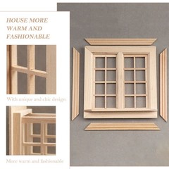 Doll House Window 1:6 DIY Dollhouse Miniature Windows Miniatures 12 Scale