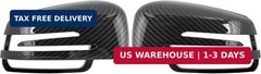 X AUTOHAUX Pair New Exterior Rear View Mirror Housing Door Wing Mirror Covering