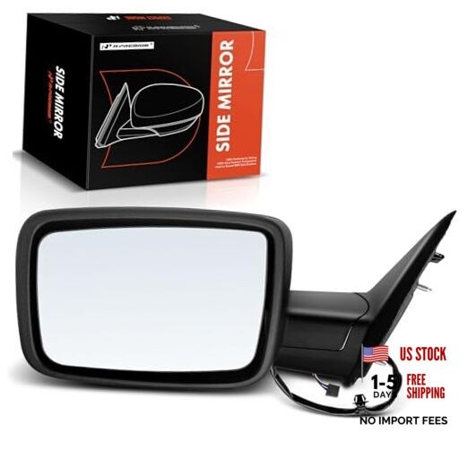 Driver Side Power Door Mirror – Compatible with Ram 1500 2014 Left Driver Side
