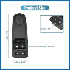 Front Driver Side Power Window Switch No.1ZP75JXWAC with Tool Window Control