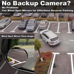 4 Pack HD Frameless Convex Mirrors for Wide Angle Side View Blind Spot Coverage