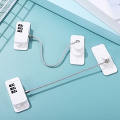 3Pcs Reusable Safety Locks for Cabinets Drawers and Windows with Code
