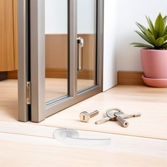 2 Pcs Inward Opening Window Handle Heavy Duty Lock Glass Aluminum