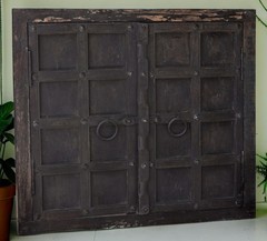 Antique Wooden Large Size Wall Décor Window Panel Frame Original Old Fine Craft