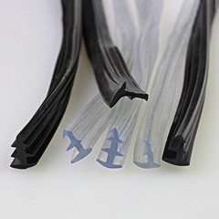 PVC Window Door Gasket Seal Draught Seal Protection Frame Profile Black/Clear