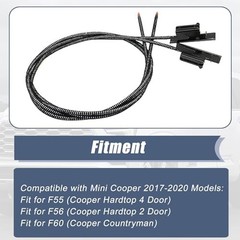 2Pcs Sunroof Glass Cables Compatible with Mini Cooper F55 F56 F60 2017 2018