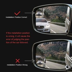 Blind Spot Mirror, 2 Inch Frameless Convex Rearview Mirror for C Style: Sector