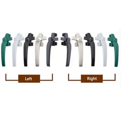 1X Aluminum Alloy Casement Window Handle Lock Left/Right Hand Anti-theft Lock