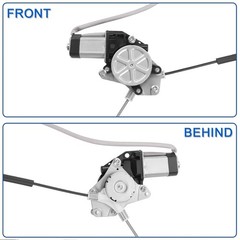 Rear Left Driver Side Power Window Regulator with Motor 748-512 Compatible