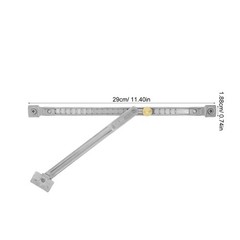 Stainless Steel Extendable Window Bar – 10″ Casement Window Limiter –