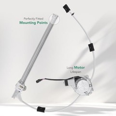Power Window Regulator with 2-Pin Motor Assembly Compatible Rear Driver Side