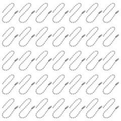 50Pcs Versatile DIY Iron Bead Chains for Keychains and Jewelry Light Grey