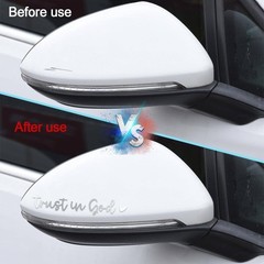 2PCS Rearview Mirror Decal Stickers, Self Affirmation Reminder Vi Color: White