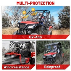 StarknightMT Pioneer Full Windshield Scratch-resistant Front Windshield Compa…