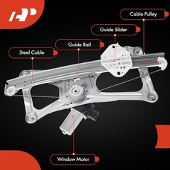 Electric Power Window Regulator with Motor Replacement Front Driver Side(LH)