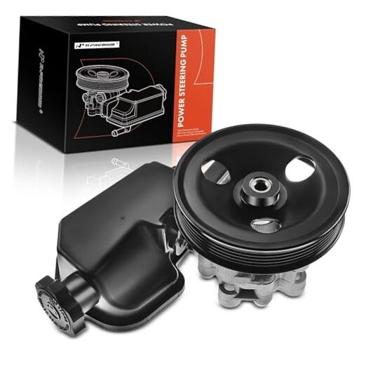 Power Steering Pump, with Reservoir & Pulley, Compatible with Dodge Dakota