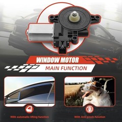 Power Window Lift Motor Compatible with Mazda 2 (2011-2014), Front driver Side