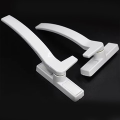 Al Alloy White Security Lock Window Handle Locking Latch Catch Lock Baby Safety