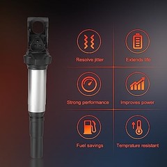 PAPAPARTS Set of 4 Ignition Coil Pack UF598 Compatible with Mini Cooper 2007