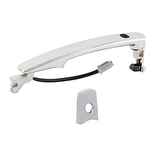 Deal Chrome Exterior Door Handle w/Key Hole, Front Driver Left Side,