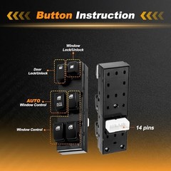 1 AUTODOWN Power Window Switch for Kia Sportage 2005-2009 Window Control