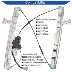 748-524 Power Window Lift Regulator with Motor 6 Pins Front Left Driver Side