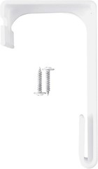 Heavy Duty RV Side Curtain Hold Down Hooks, White 4 Pack, Fits Tr Size: 4 Pack