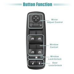Front Left Window Switch for Chrysler Town & Country 2008-2009 Dodge Grand Carav