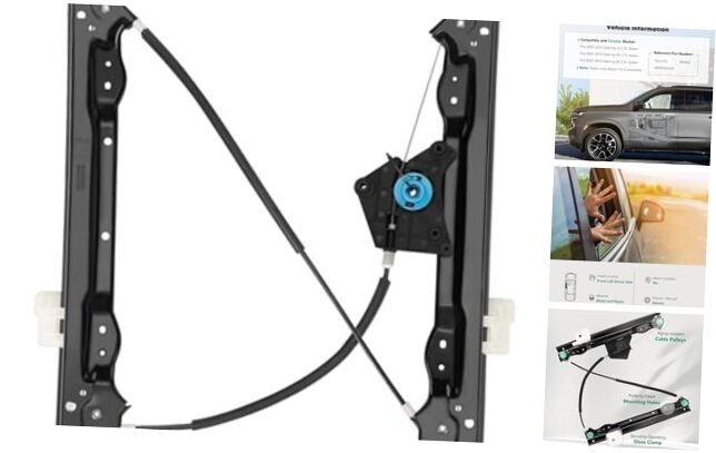 Front Power Window Regulator Driver Side Without Motor for Front Driver Side