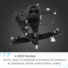 Window Regulator with Panel Without Motor Front Left Driver Side 2007-2017