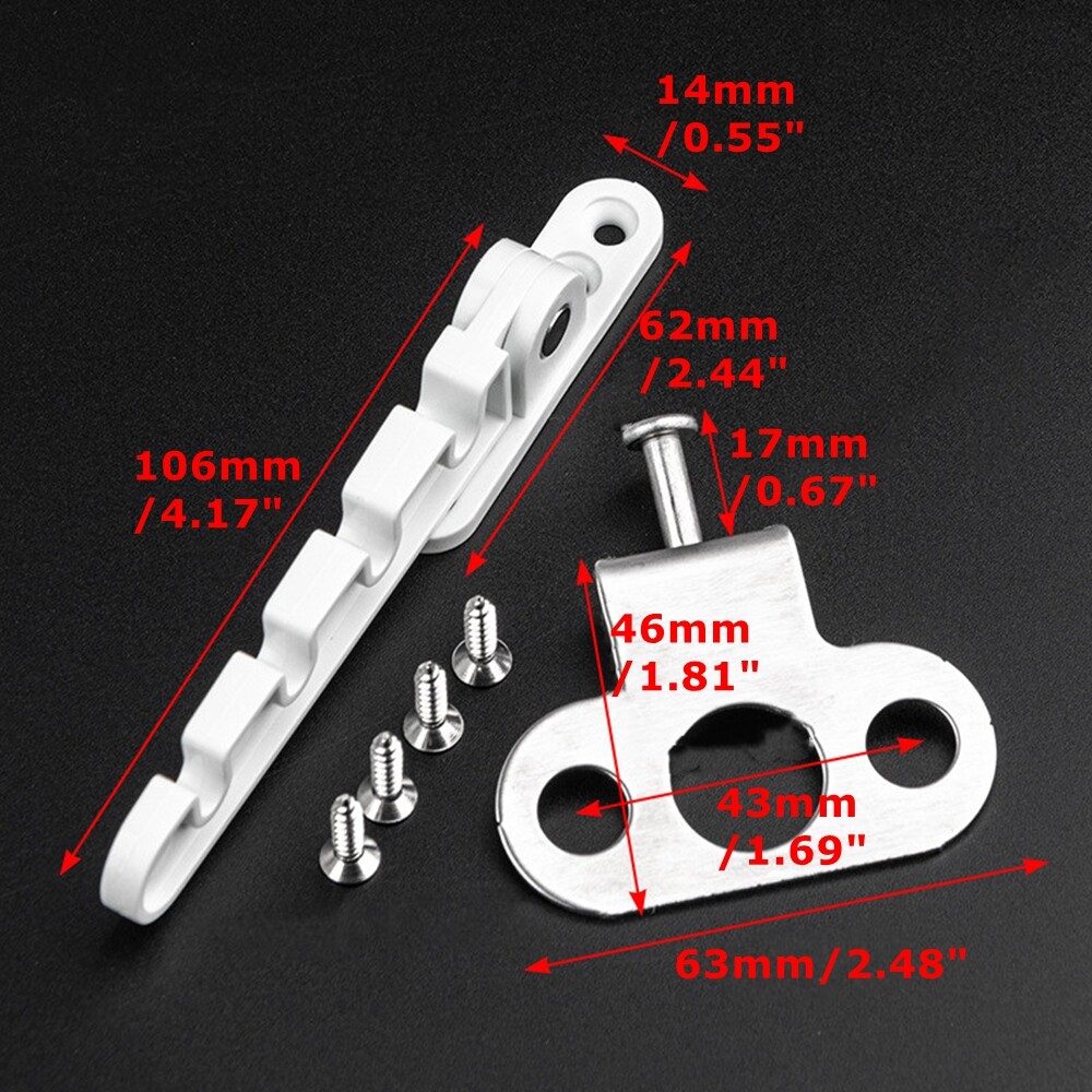 1/2Set Child Cat White Finish Tilt Turn Window Restrictor Stay Safely Lock Catch