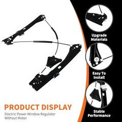 740-966 Front Driver Side Power Window Regulator Compatible with Jetta Left