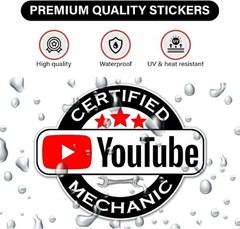 Funny Vinyl Waterproof Sticker Decal for Car Laptop Wall Window Tumbler (2 Pack,