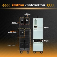 1 AUTO Power Window Switch for Subaru Forester 09-10 Window Control Switch for