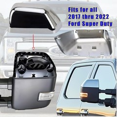 Exterior Door Top Half Tow Mirror Cap Cover for Super Duty 2017-2025 F250 F350 2