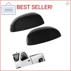 AUCERAMIC Gloss Black Top Half Mirror Covers Fit 2007-2014 for Chevy Chevrolet S