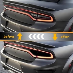 out Taillight Vinyl Tint Film, Tail Lights Rear Precut Tint Overlay Vinyl Black