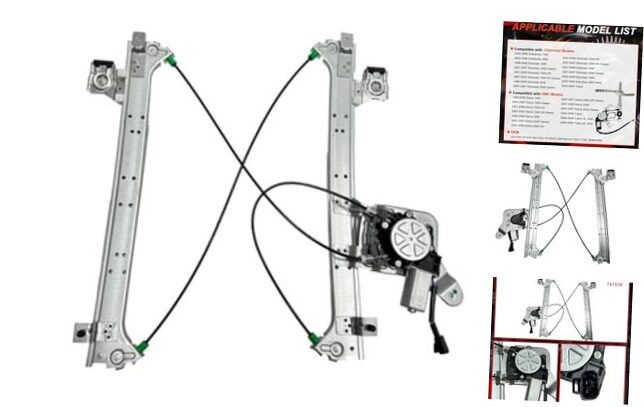 Rear Driver Left Side Power Window Regulator Assembly with Motor 741-578
