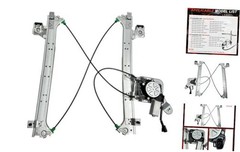 Rear Driver Left Side Power Window Regulator Assembly with Motor 741-578
