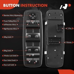 Front Driver Side Master Power Window Switch Compatible with Dodge Grand