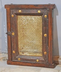 Antique Wooden Wall Décor Window Panel Frame Original Old Hand Crafted