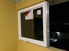 QTY9 MI Windows – White Awning Casement Vinyl Window – Top Hinge – Impact Glass