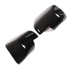 1 Pair Glossy Black Door Rear View Mirror Cover Cap Improve Appearance For HJRA