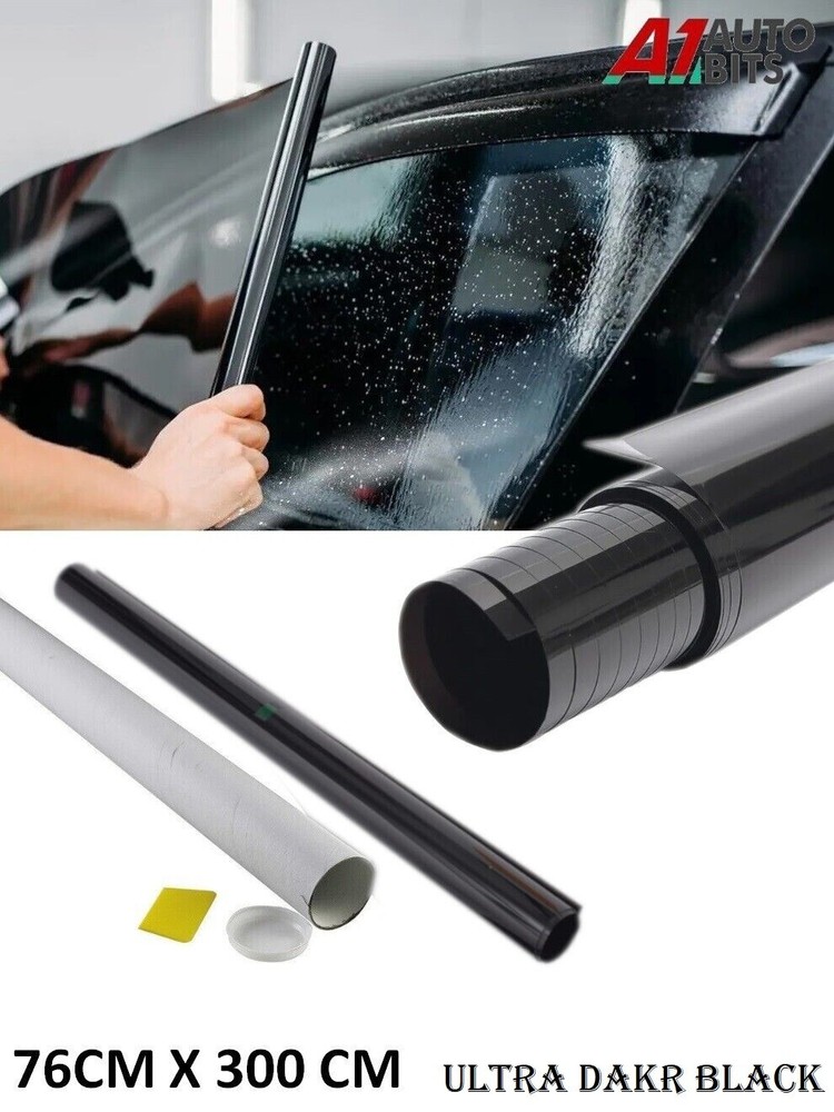 Car Window Tint Professional Anti-Scratch TintingFilm 1% Ultra Dark 76cm X 3m