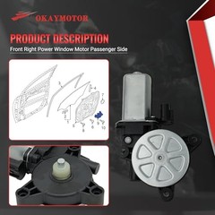 Right Power Window Motor Passenger Side for Front Front Right – Passenger Side