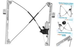 Front Passenge Side Window Regulator with Motor (2 Pins) 741-443 Compatible